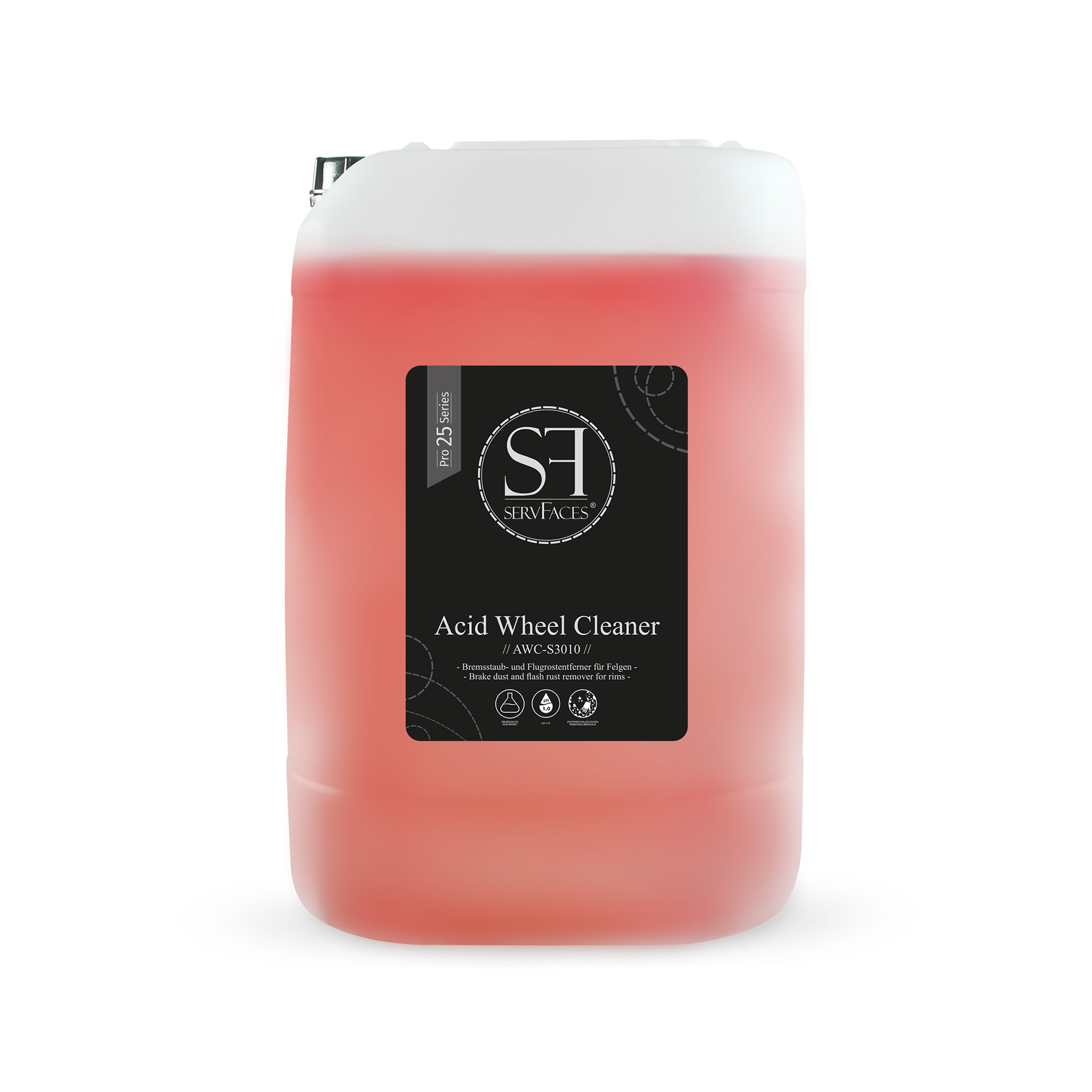 servFaces Acid Wheel Cleaner // AWC-S3010 // - для бережной очистки поверхностей от стойких и обычных загрязнений